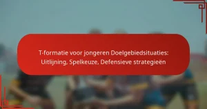T-formatie voor jongeren Doelgebiedsituaties: Uitlijning, Spelkeuze, Defensieve strategieën